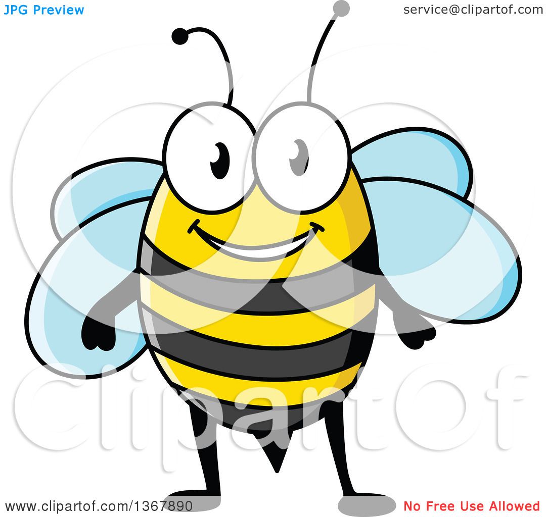 happy bee clipart free - photo #33