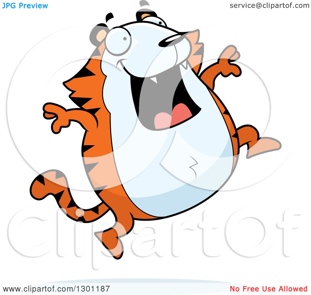tiger jumping clipart - photo #17
