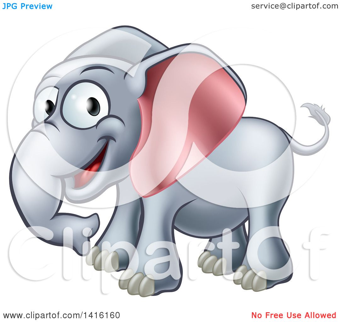 happy elephant clipart - photo #49