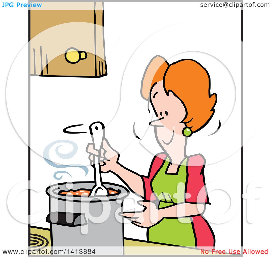 free clipart woman cooking - photo #38