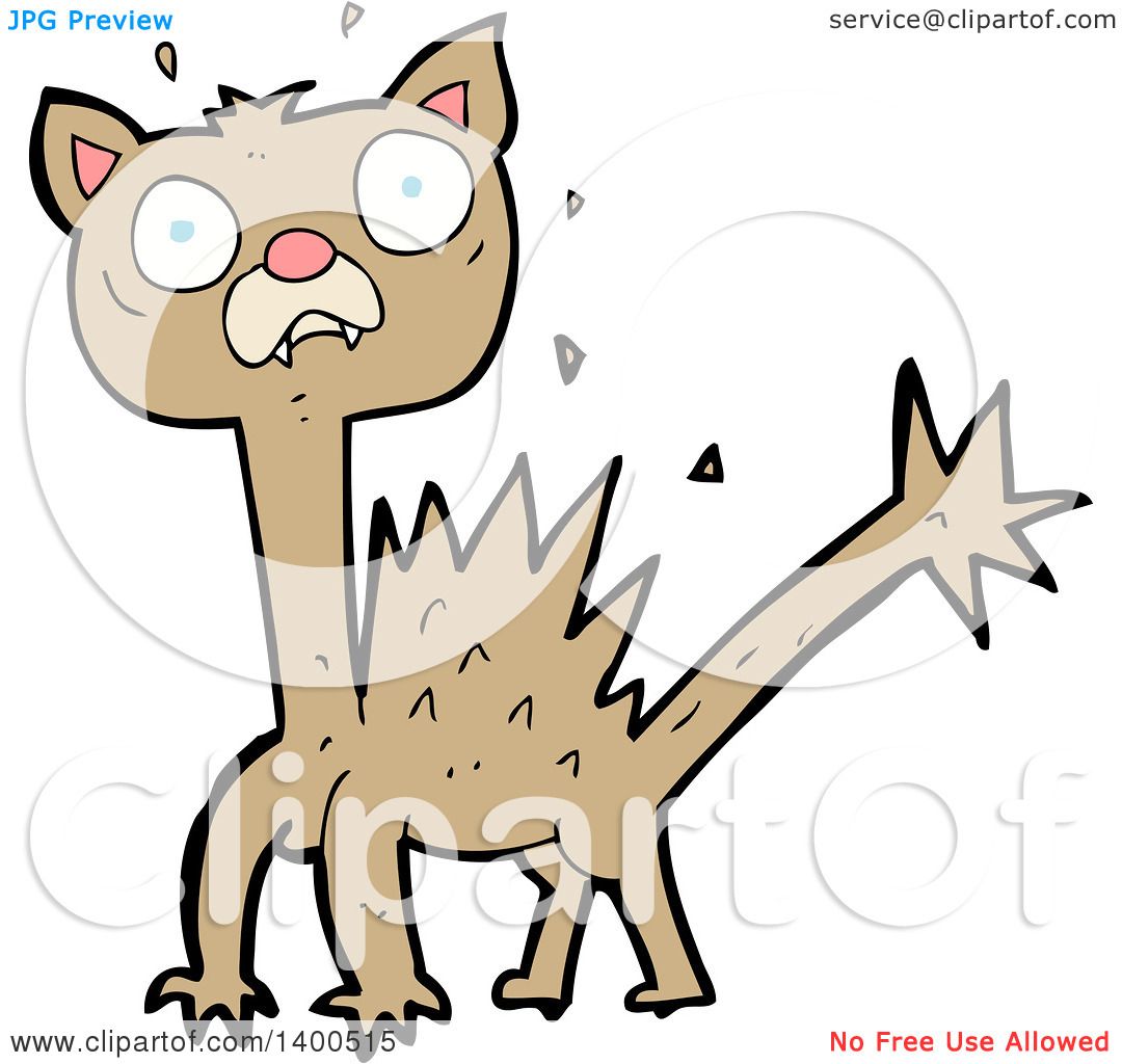 clipart of scared cat - photo #24