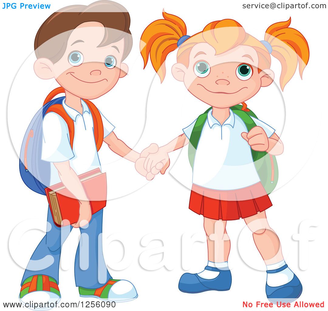 boy and girl holding hands clipart - photo #22