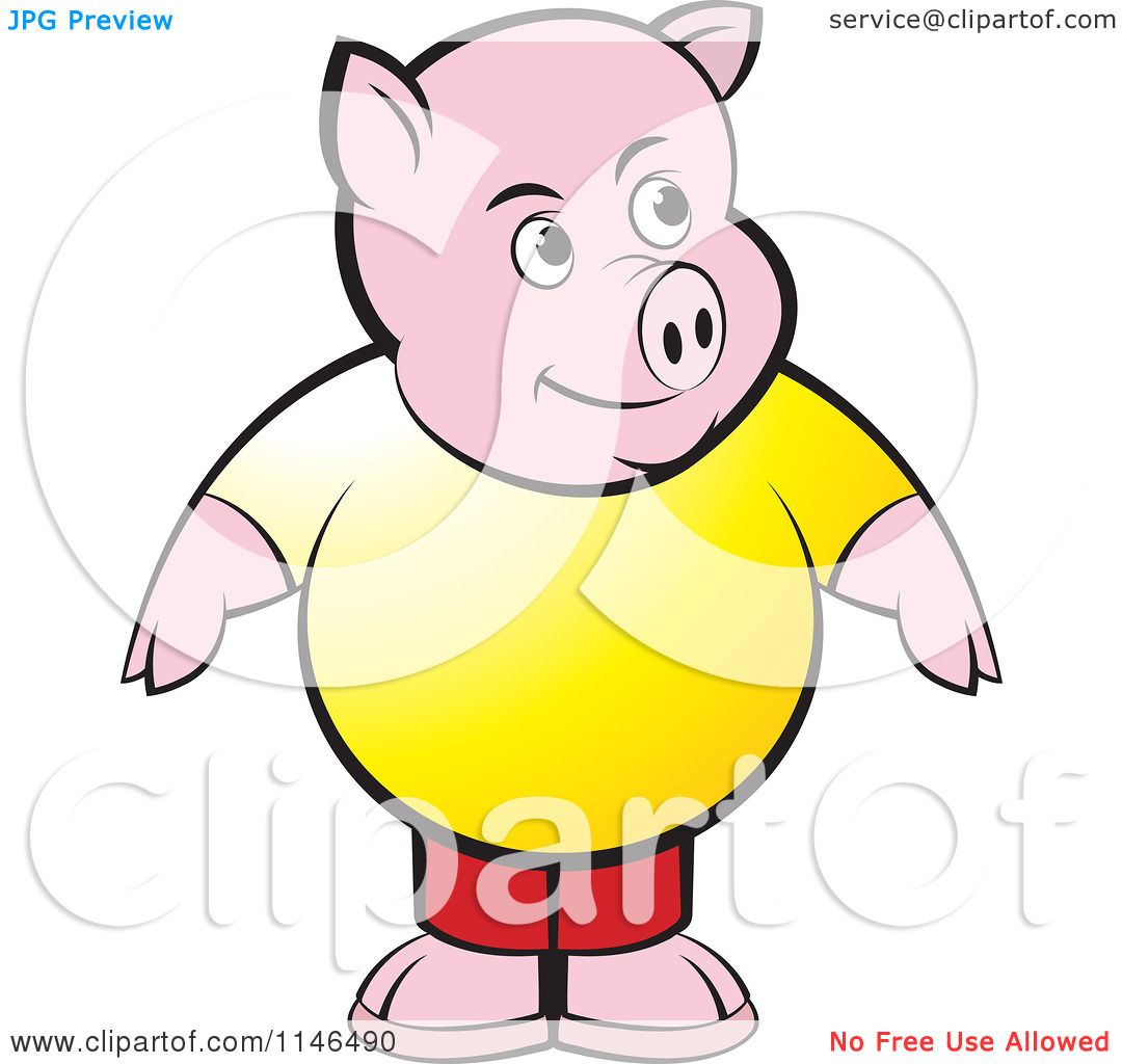 yellow pig clipart - photo #36