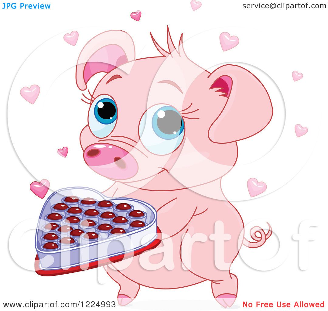 valentine pig clipart - photo #7