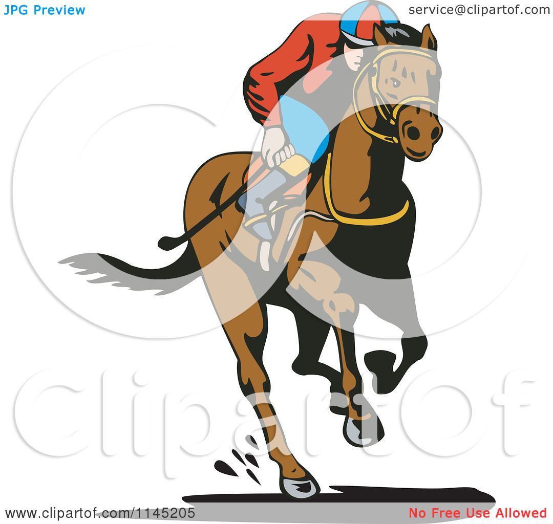 horse jockey clipart free - photo #31