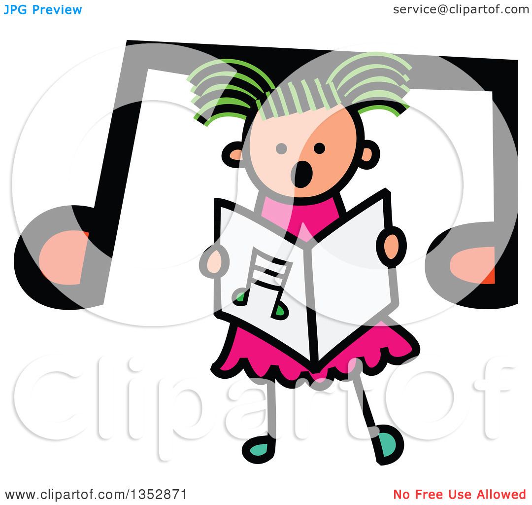 clipart of a girl singing - photo #42