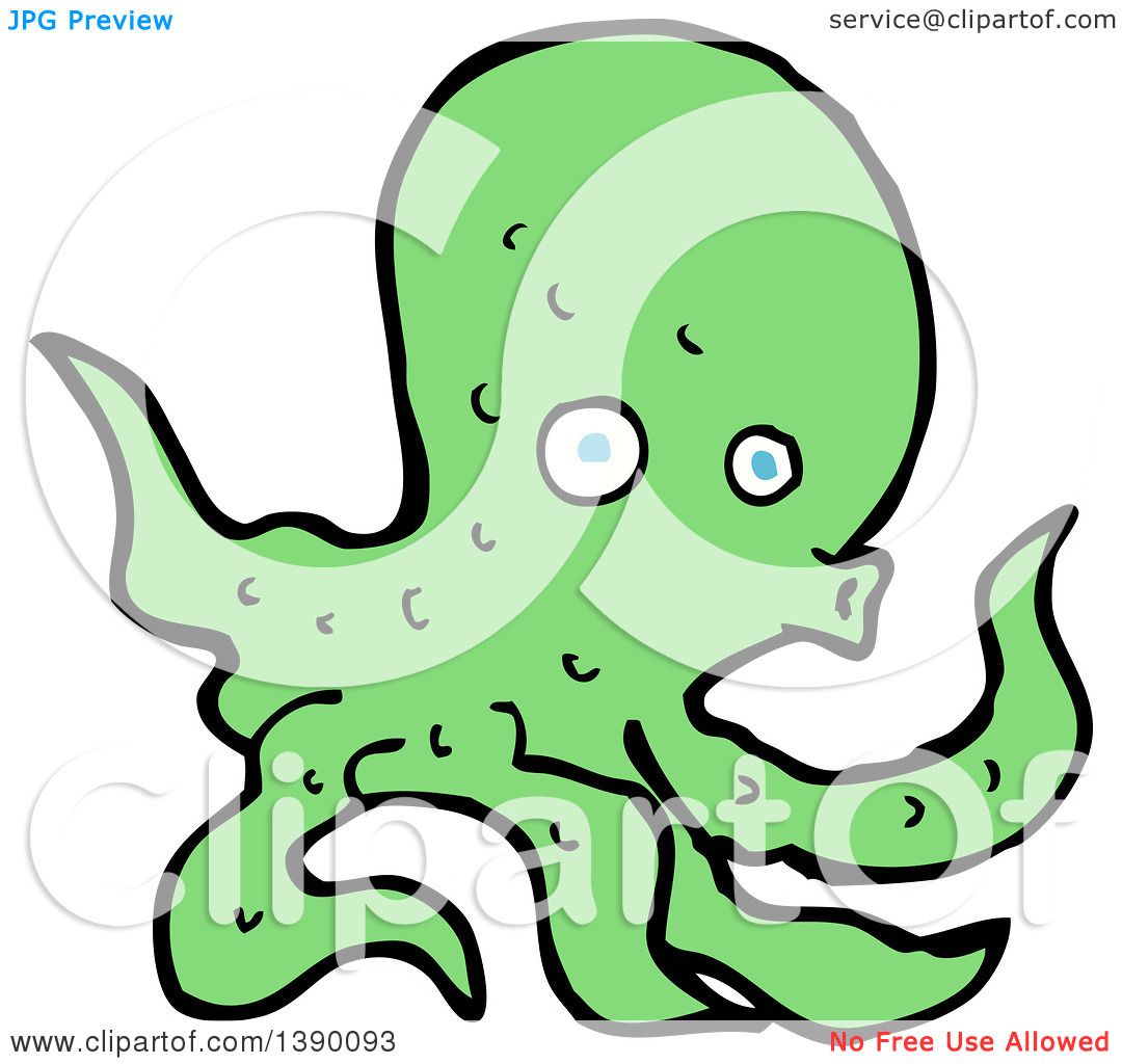 green octopus clipart - photo #11