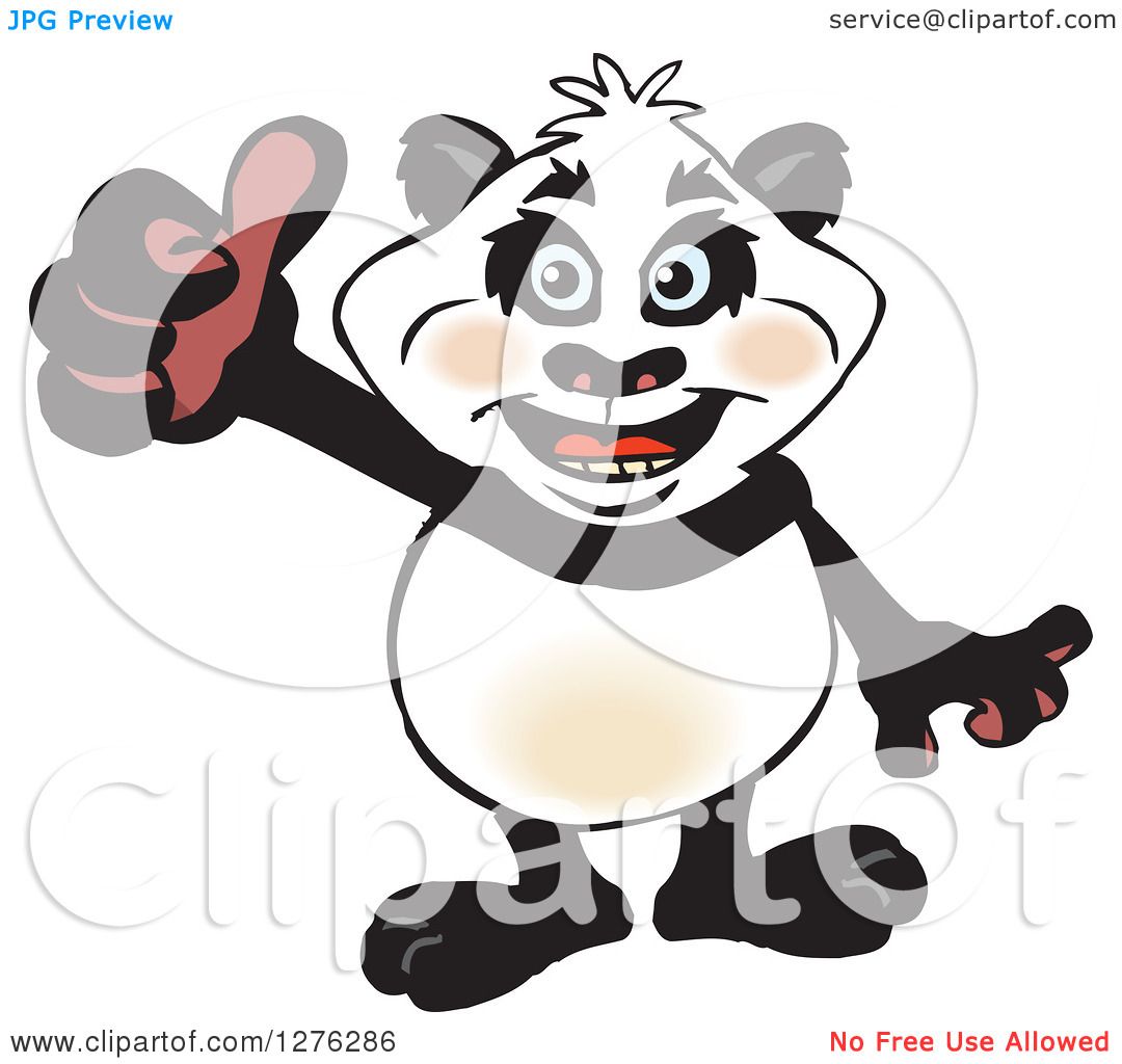 clipart panda thumbs up - photo #16