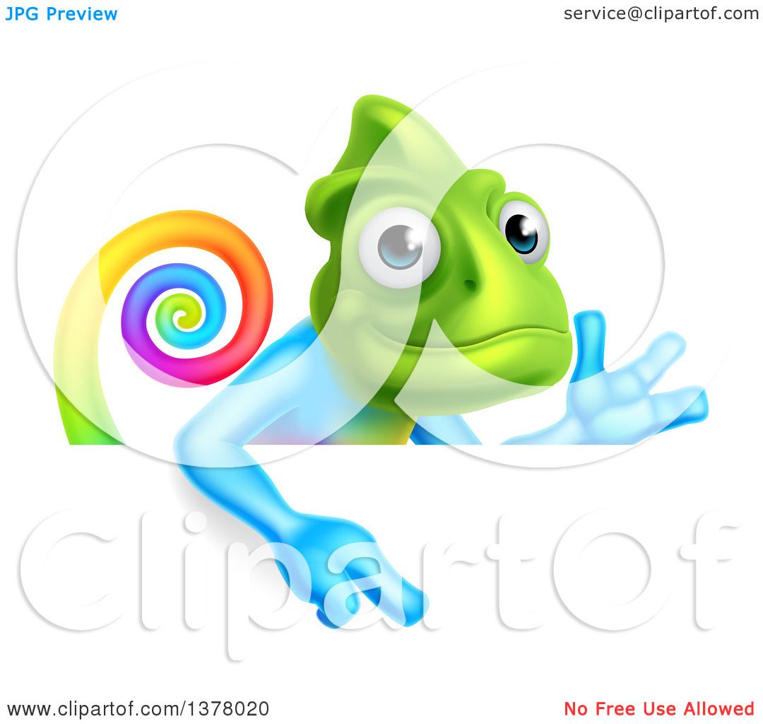rainbow chameleon clipart - photo #17