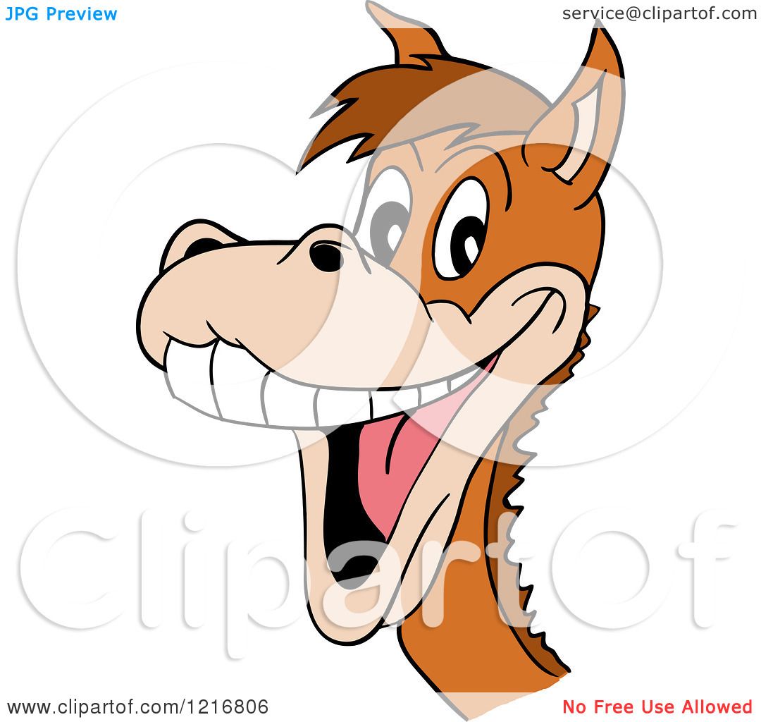 clipart horse laughing - photo #2