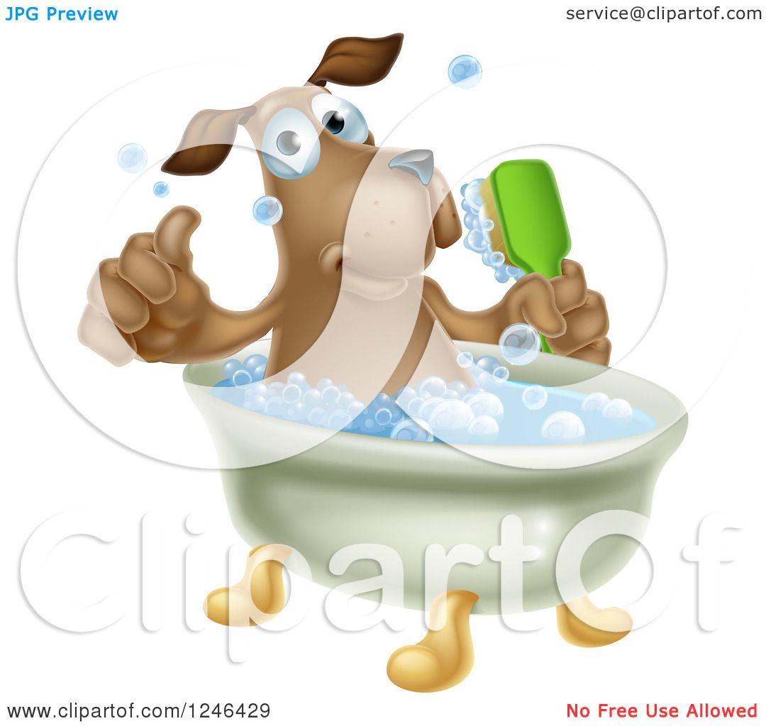 dog bath clipart - photo #32