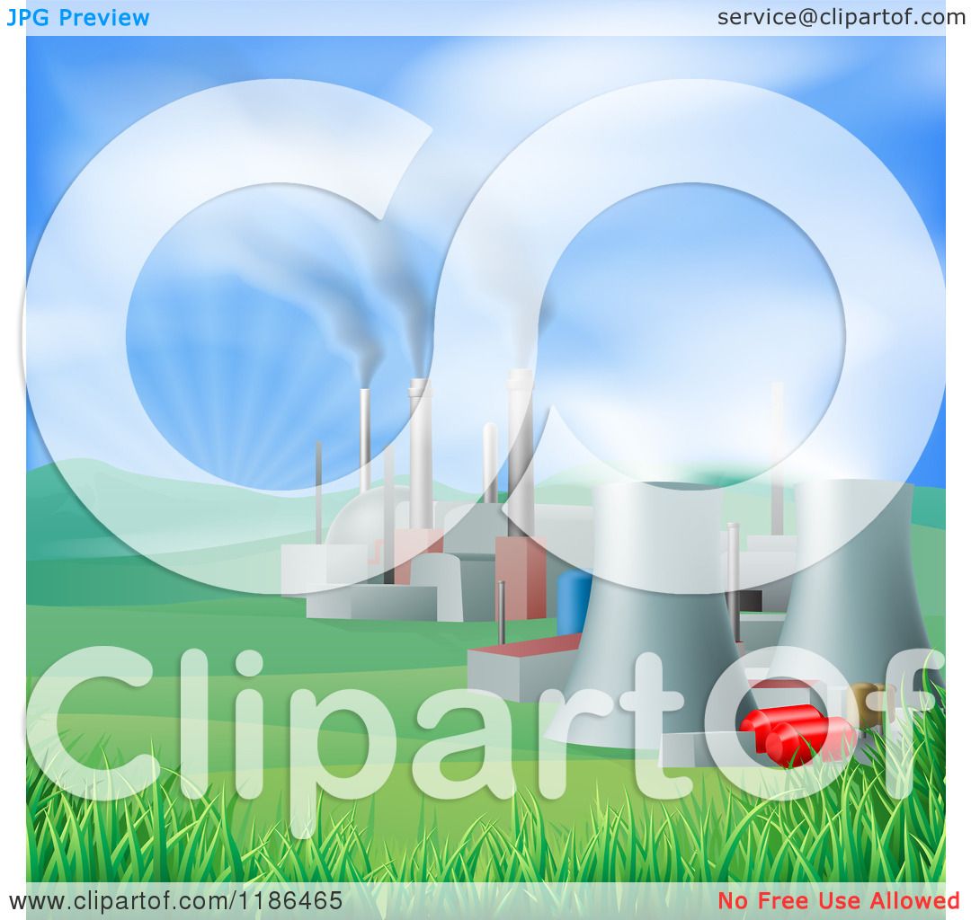 clipart of nuclear power plant - photo #27