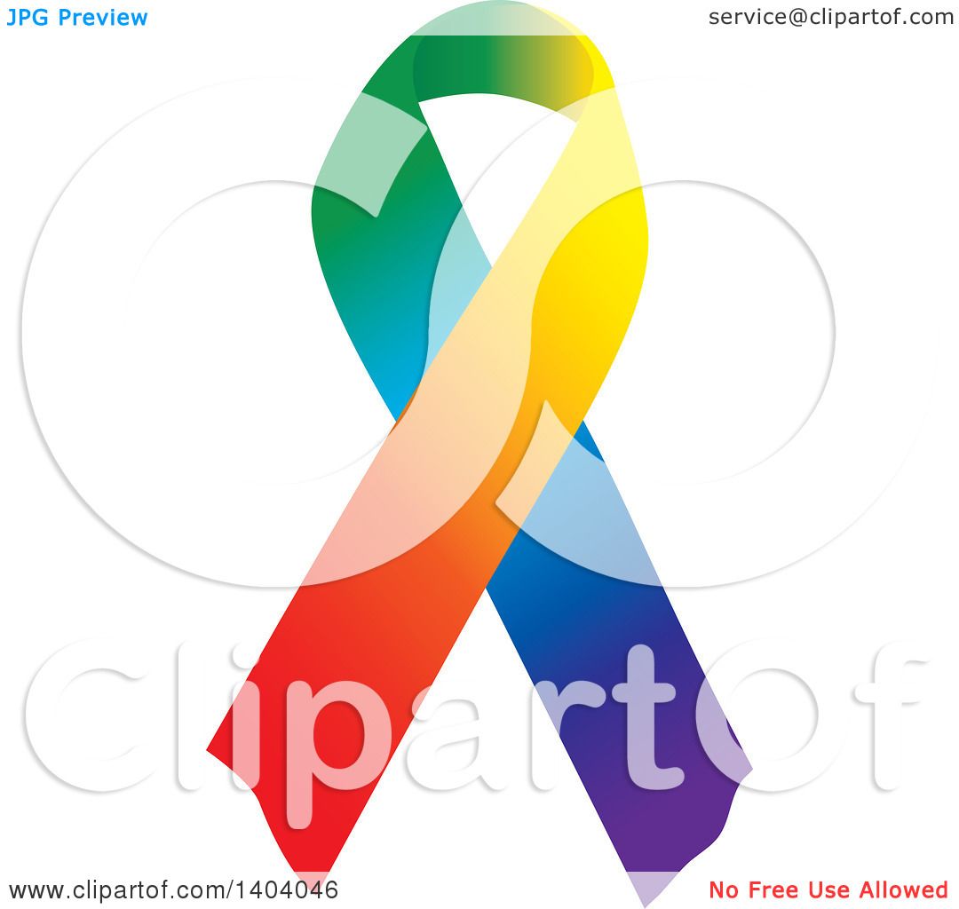 rainbow ribbon clip art - photo #18
