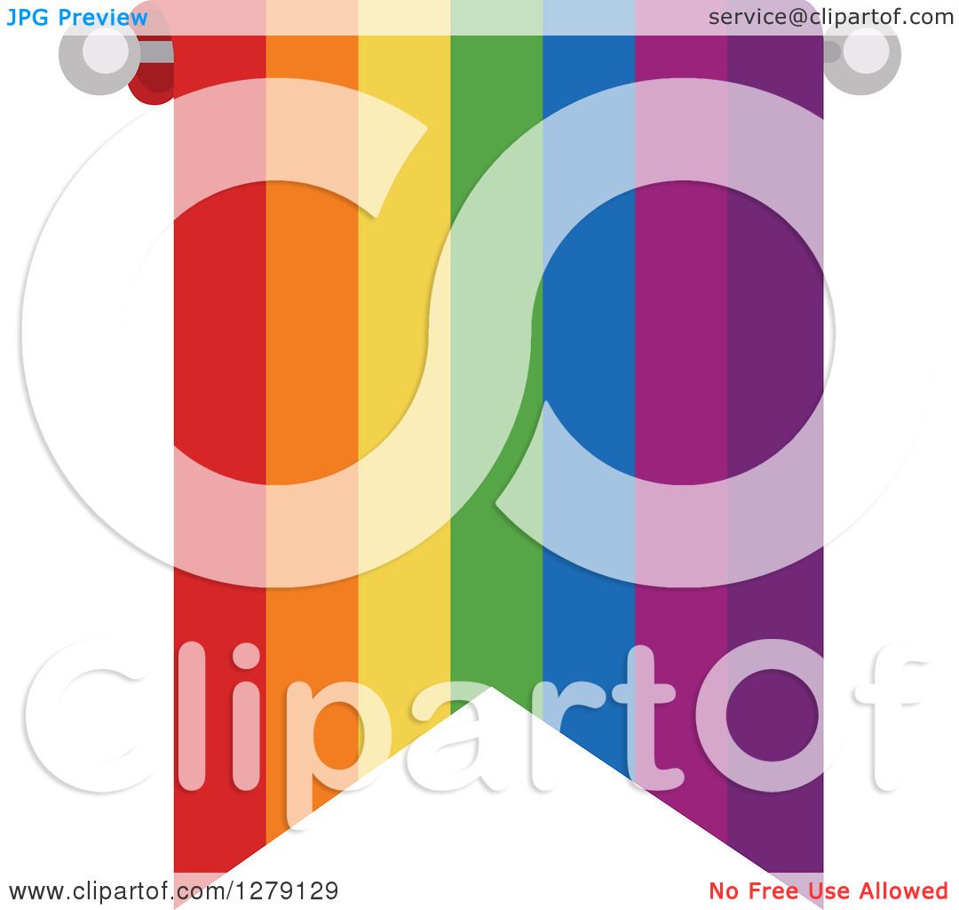 rainbow bunting clipart free - photo #26