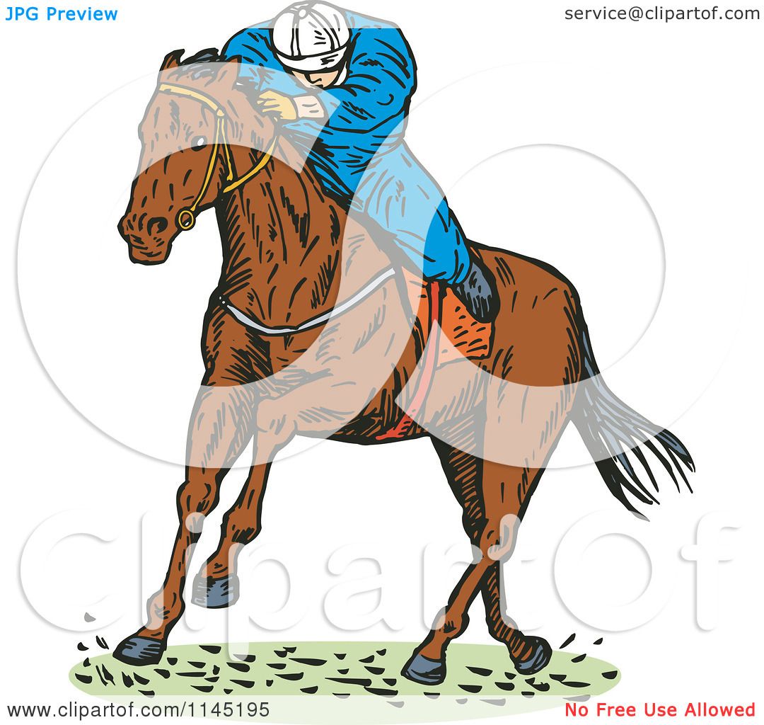 horse jockey clipart free - photo #23