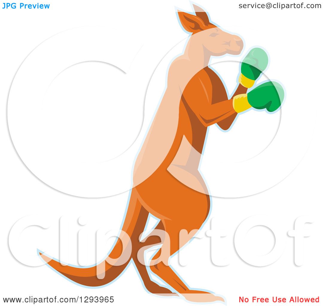 boxing kangaroo clipart - photo #27