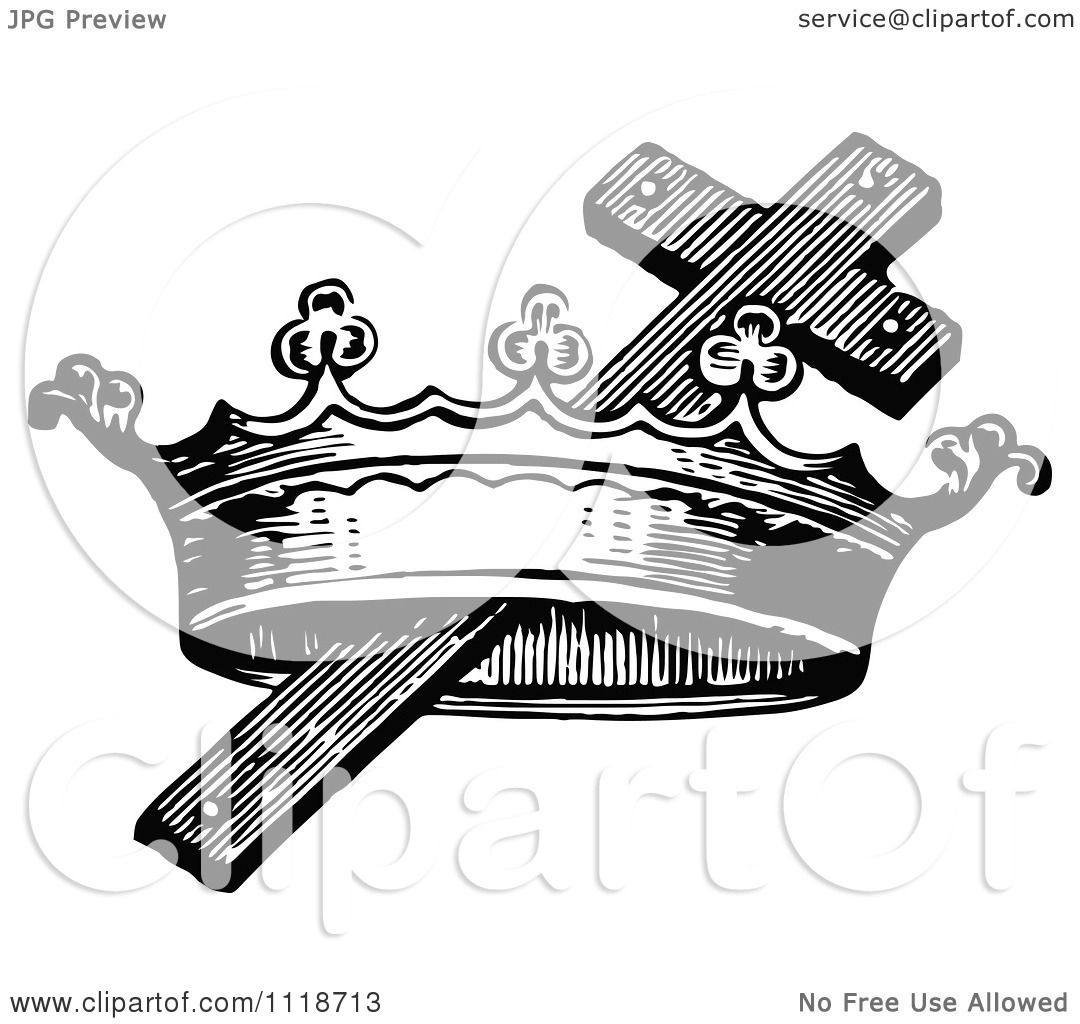 clipart cross and crown - photo #42