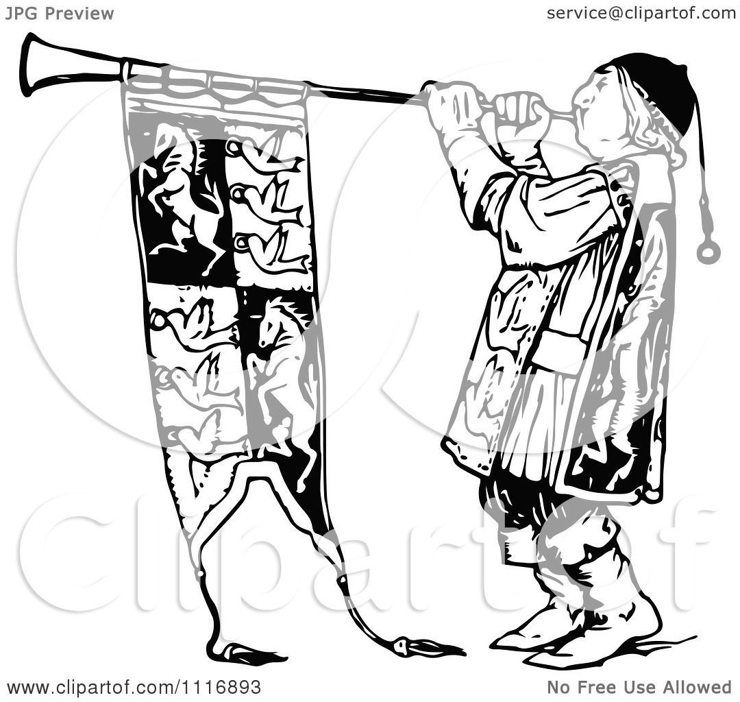 clipart man blowing horn - photo #42