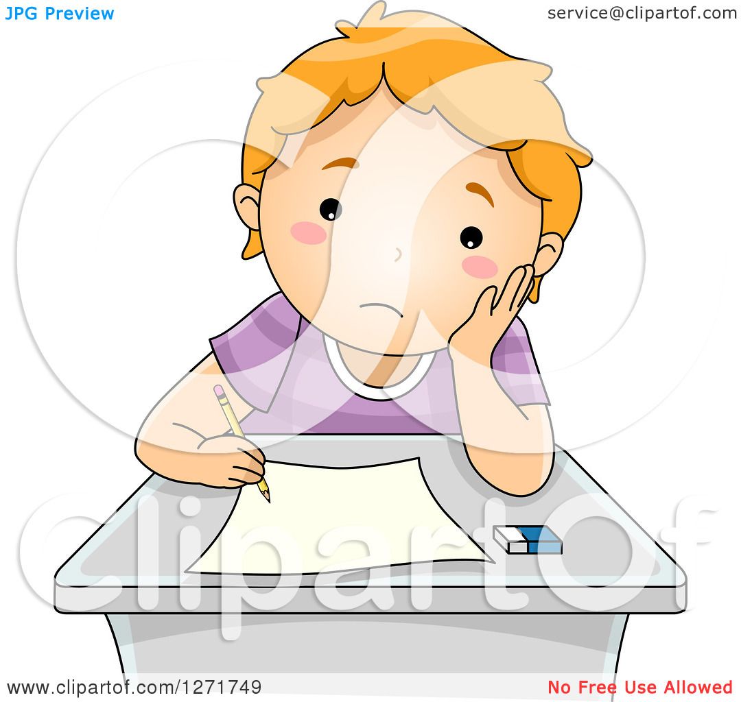 clipart of child taking test - photo #27