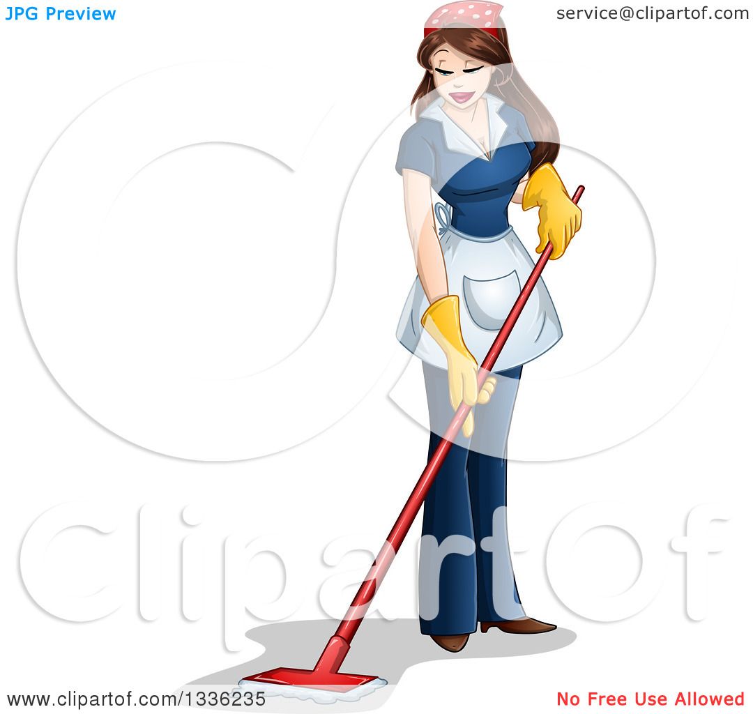 Latina cleaning maid