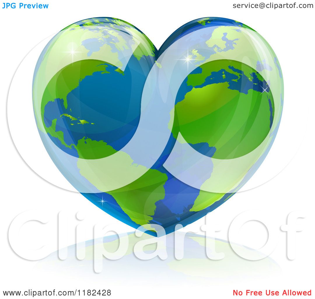 earth heart clipart - photo #38