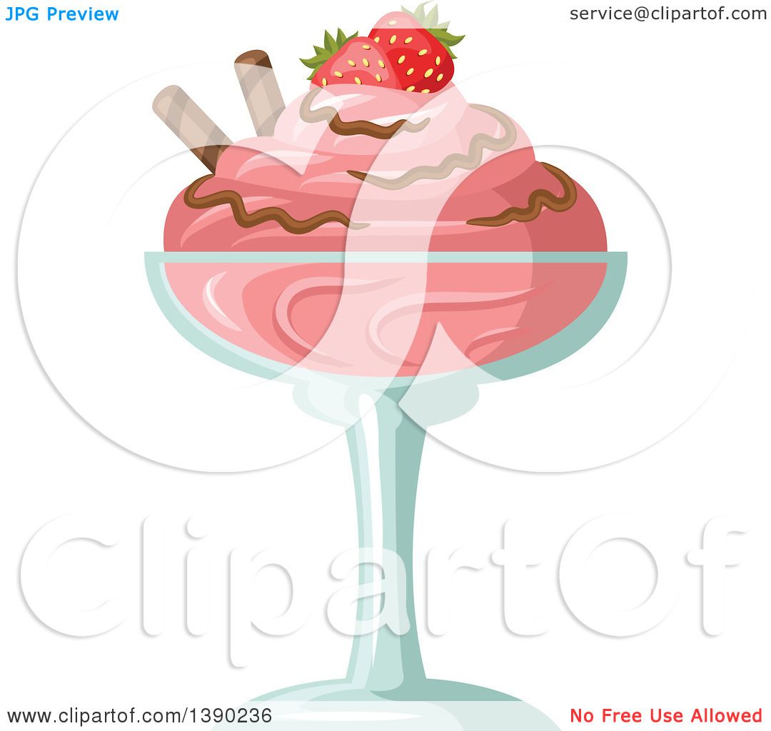 strawberry sundae clipart - photo #24
