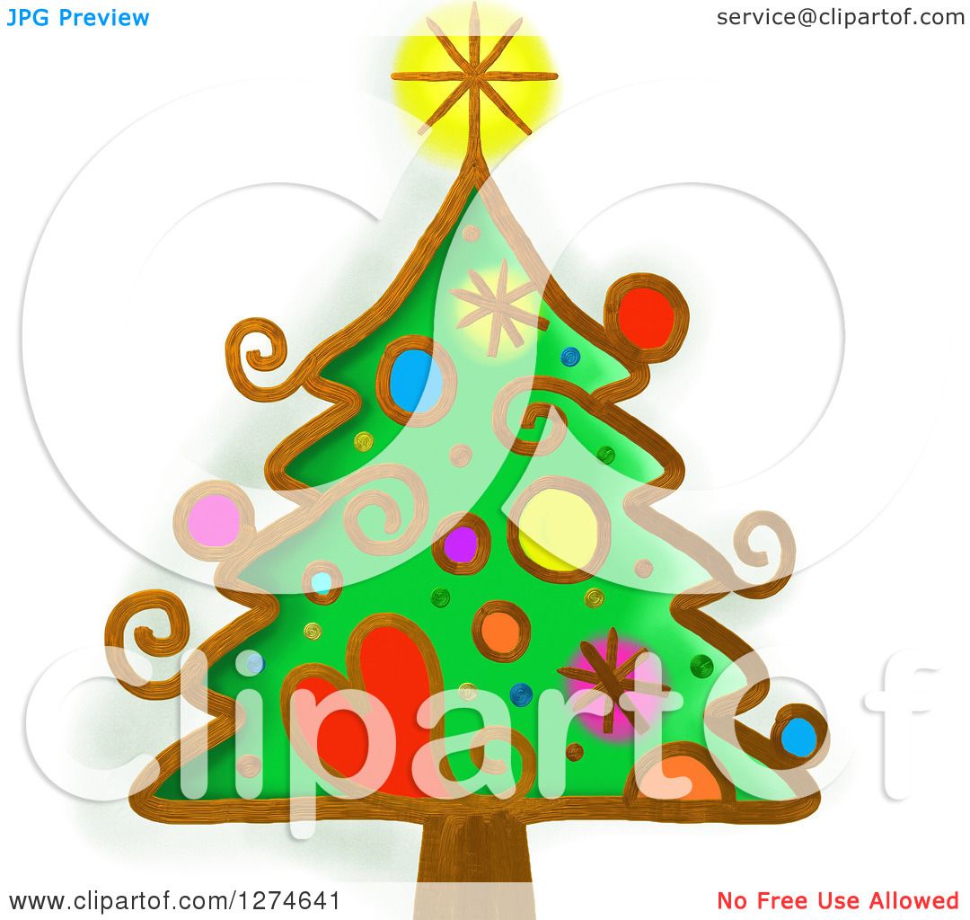 whimsical christmas tree clip art free - photo #18