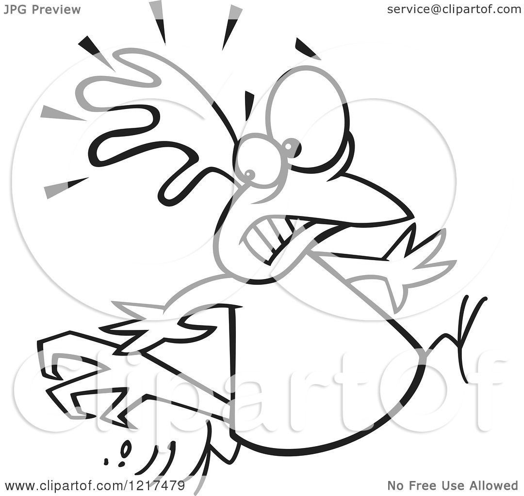 scared chicken clipart free - photo #42