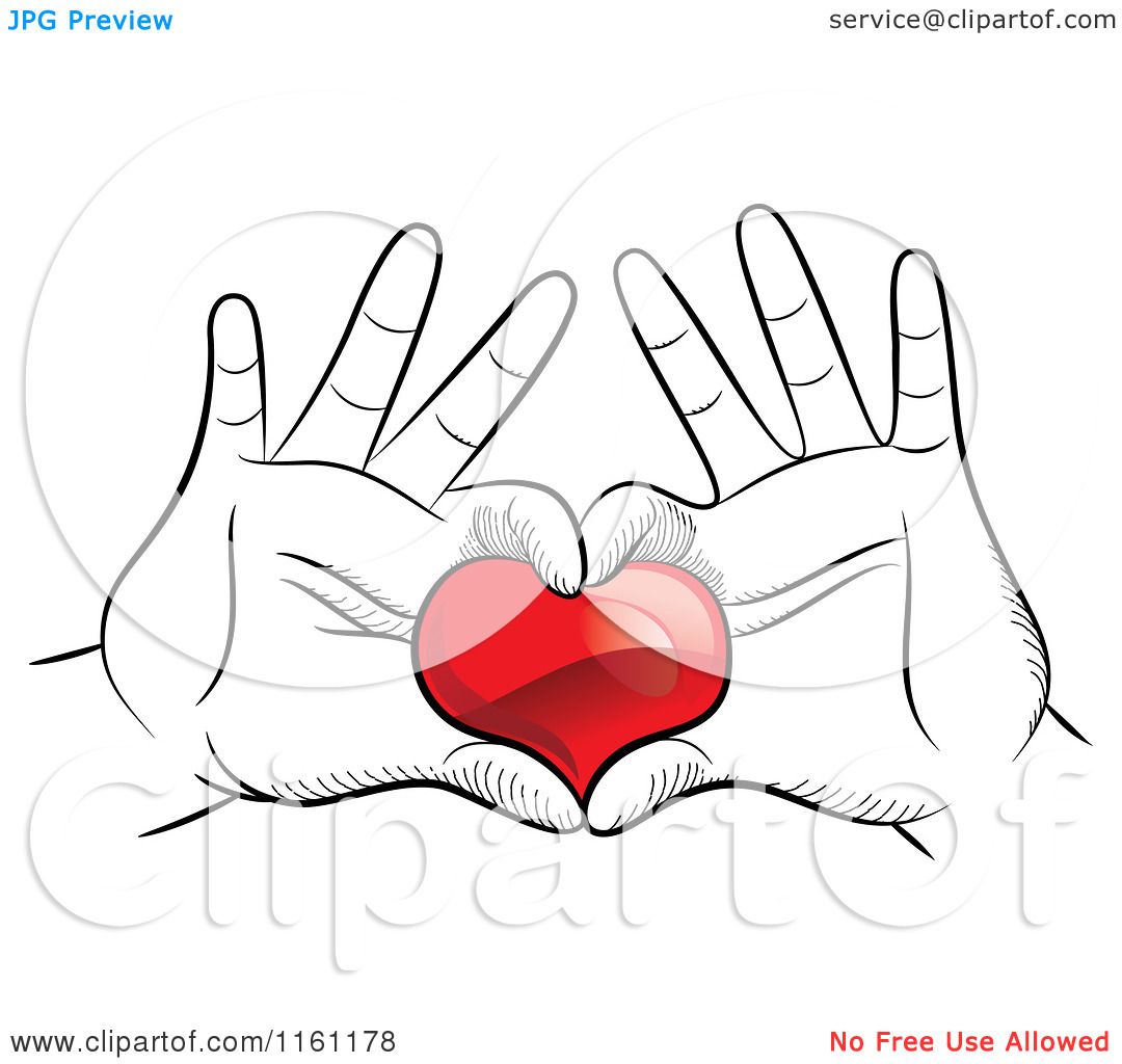 free clipart heart with hands - photo #48
