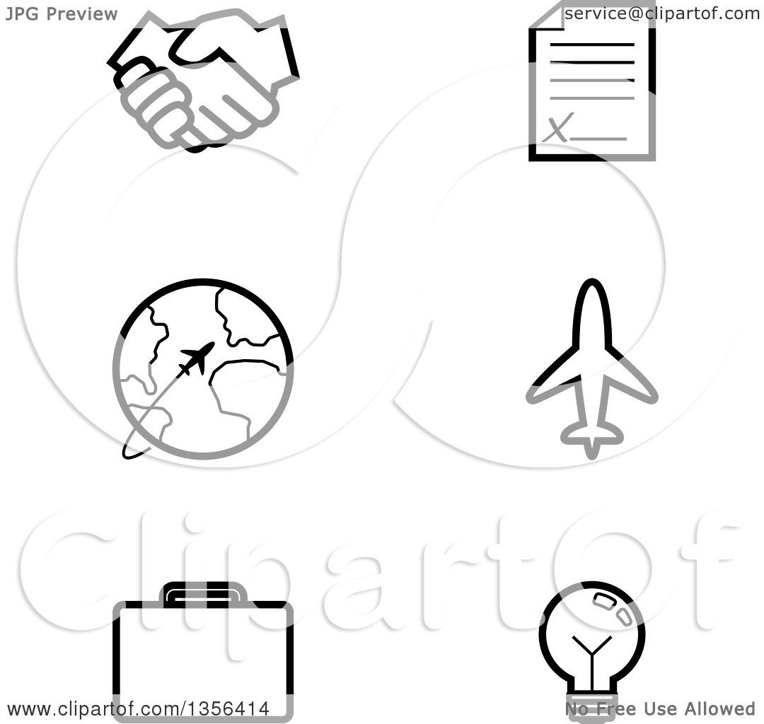 free travel clipart black and white - photo #11