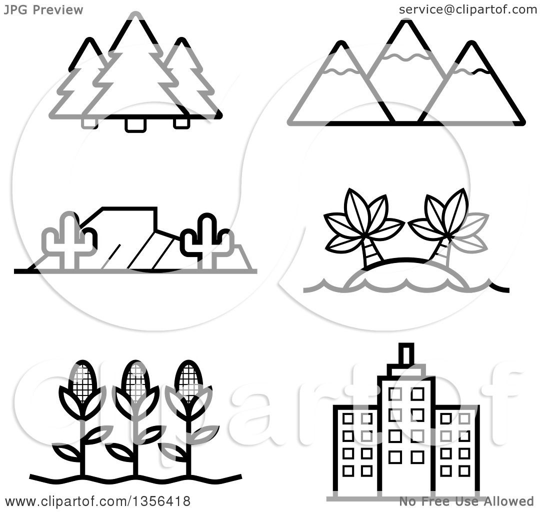 free black and white nature clipart - photo #27