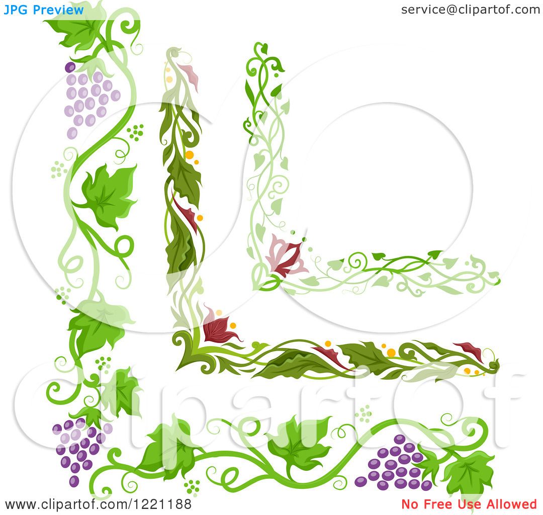 free clip art grape vine borders - photo #35
