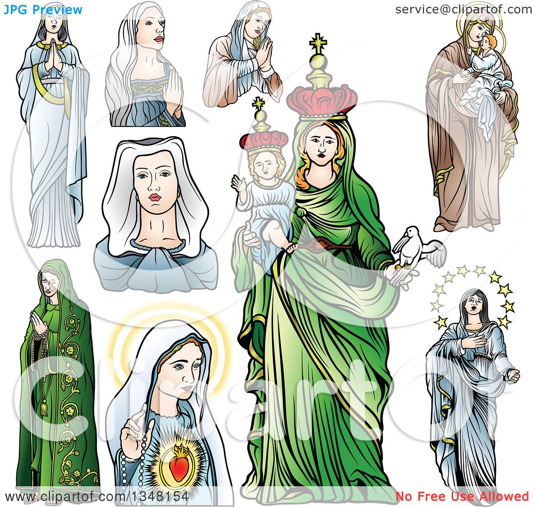 clipart images of virgin mary - photo #37