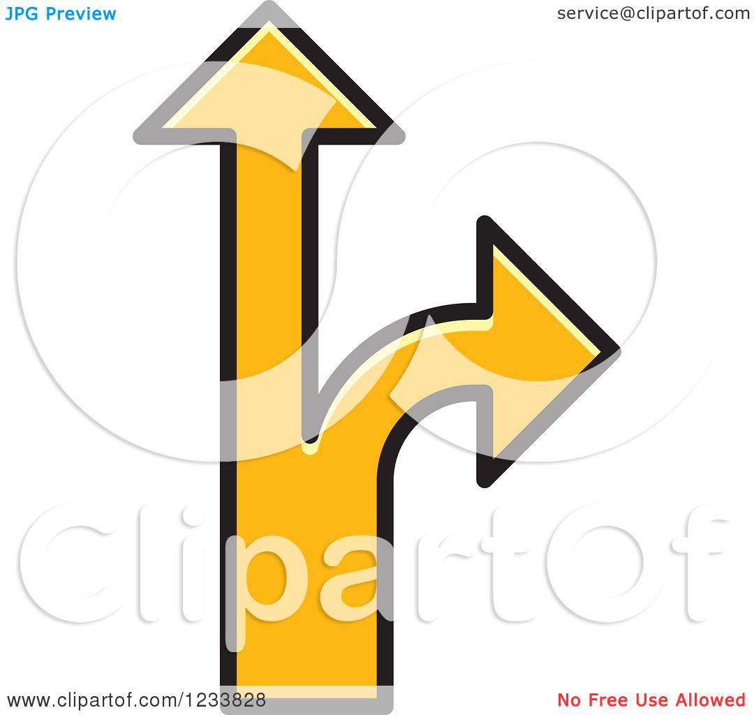 clipart forking arrow - photo #6