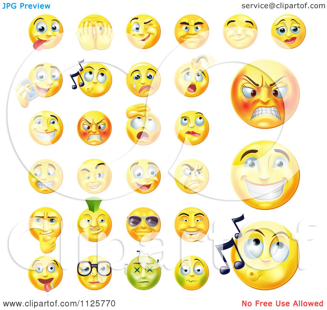 clipart happy faces expressions - photo #14