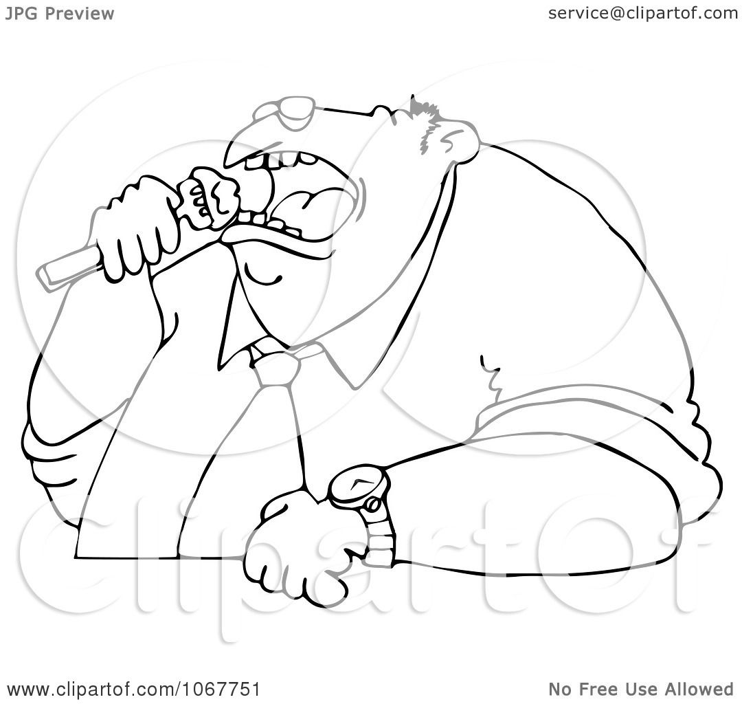 clipart fat man eating - photo #39