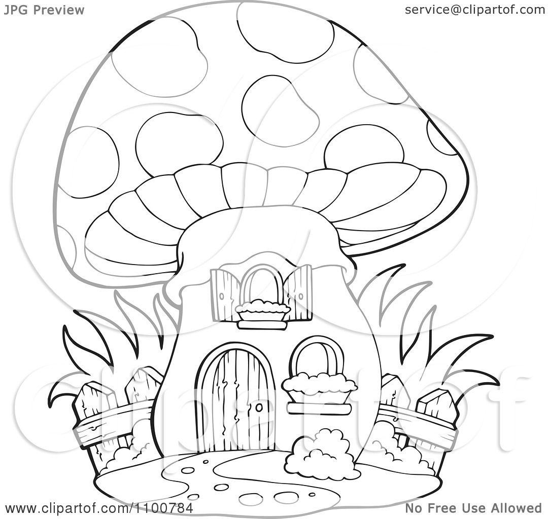 fairy on a mushroom coloring pages - photo #18