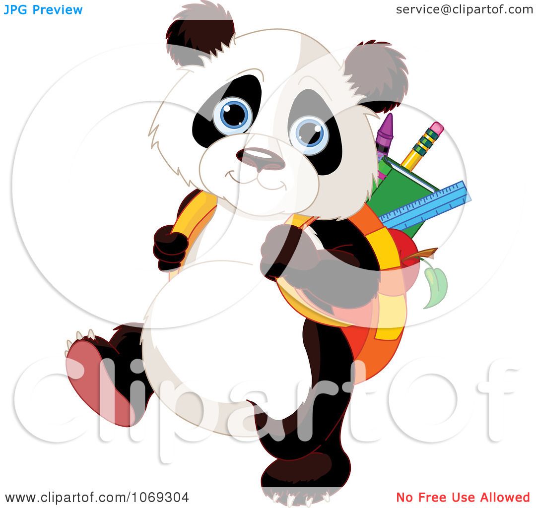 clipart panda school - photo #14