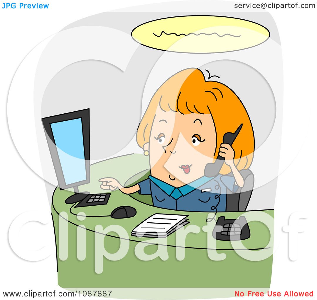 funny receptionist clipart - photo #27