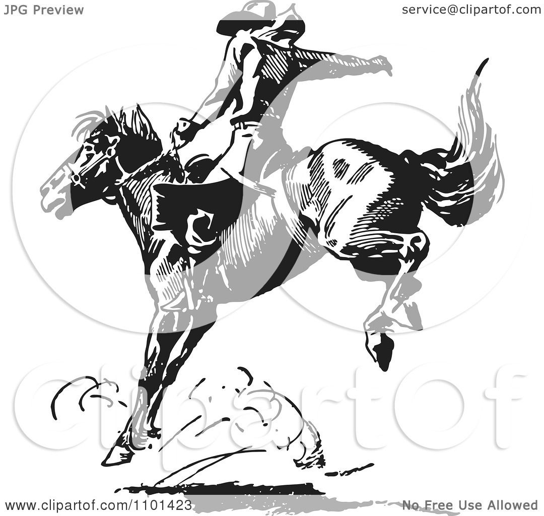vintage rodeo clipart - photo #35