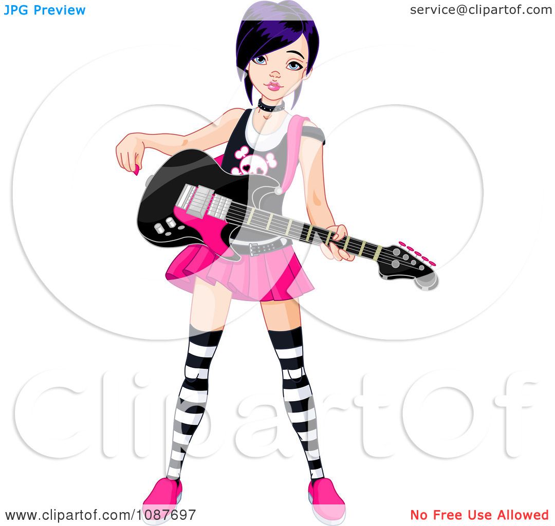 girl playing guitar clipart - photo #30