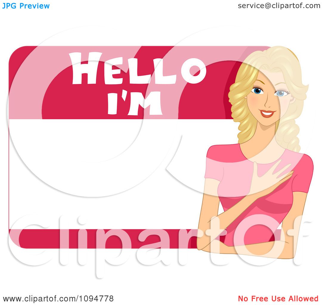  - Clipart-Smiling-Blond-Woman-On-A-Hellow-Im-Name-Tag-Royalty-Free-Vector-Illustration-10241094778