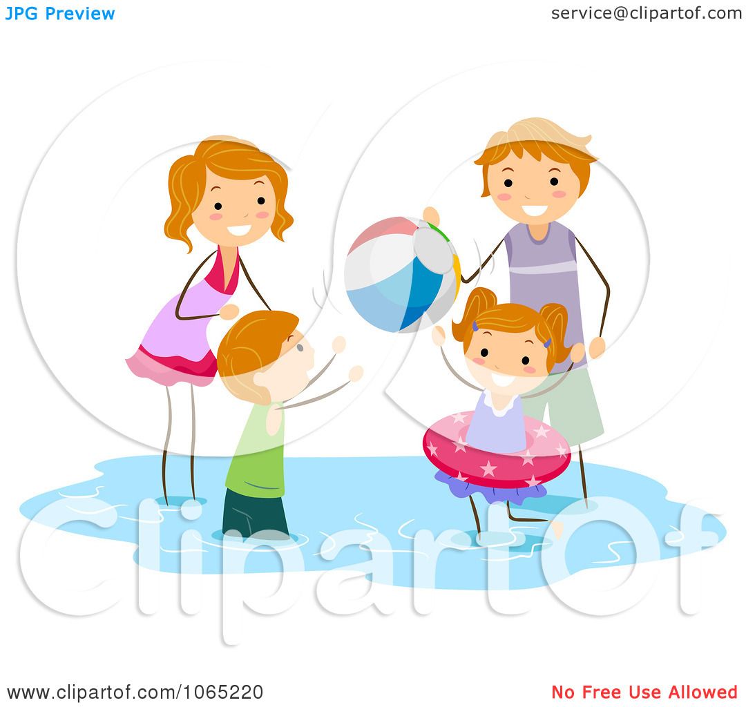 clipart family at the beach - photo #20