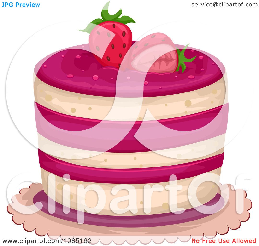 strawberry cake clipart - photo #15