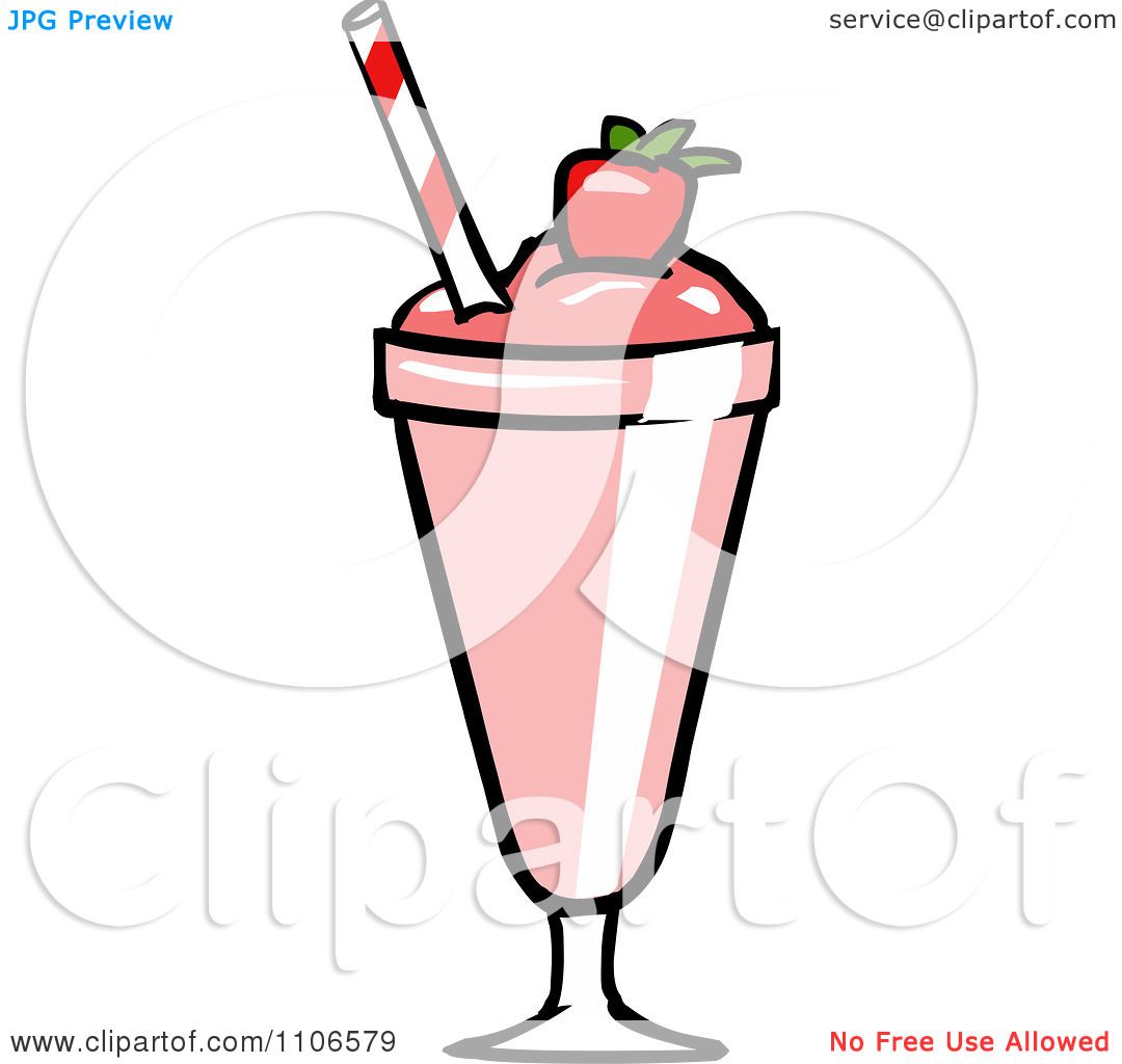 strawberry milkshake clipart - photo #21