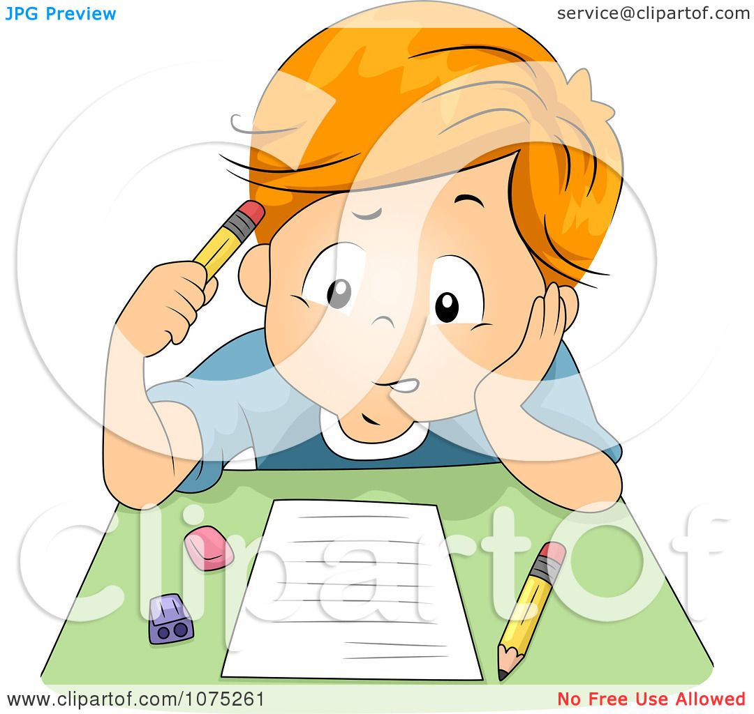 clipart of girl taking test - photo #21