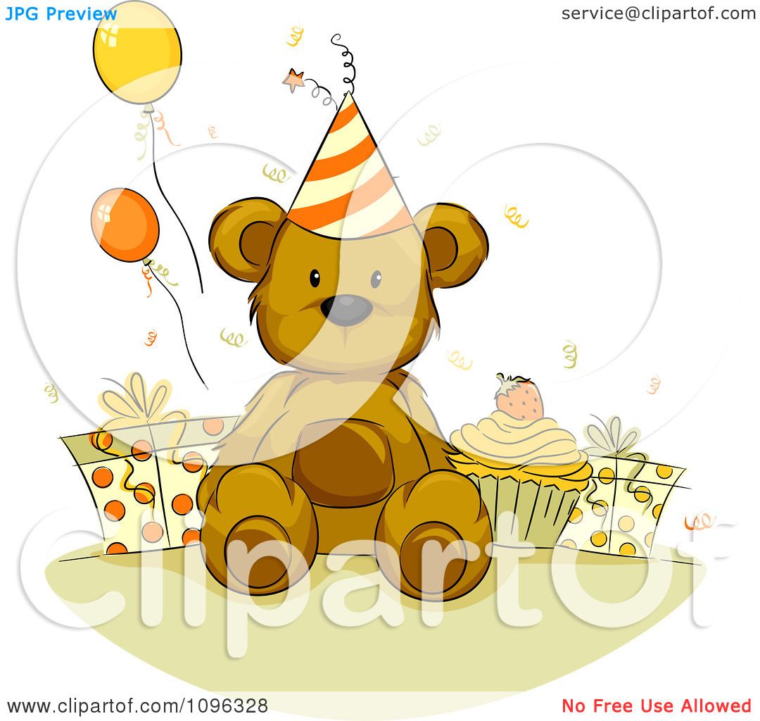 teddy bear with balloons clipart - photo #32