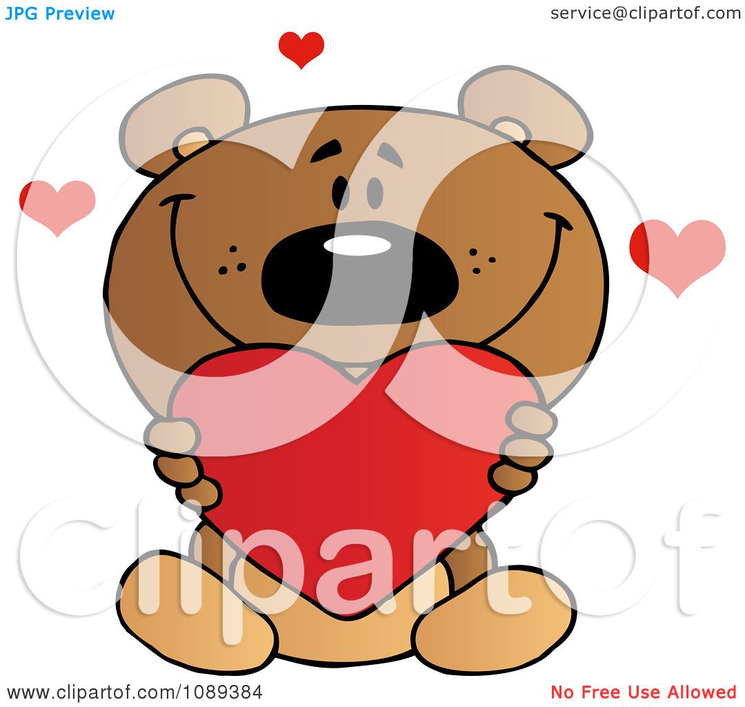 clipart teddy bear with heart - photo #43