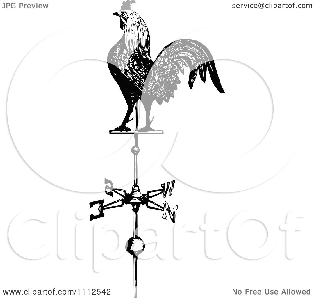 rooster weathervane clipart - photo #22