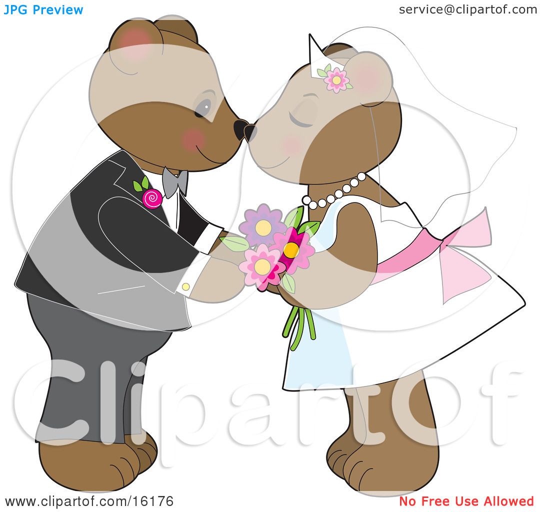 teddy bear bride and groom clipart - photo #8